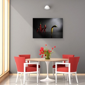 Tablou canvas - Hit The Road, Jack, Chili, Condiment, Bucatarie, Legume, Legume, 40 x 60 cm - Img 4