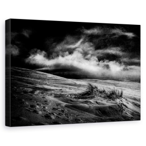 Tablou canvas - Iarba Marram, Peisaj, Plaja, Valuri, Nori, Dune, 40 x 60 cm