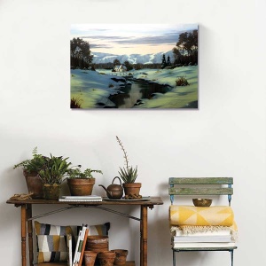 Tablou Canvas - Iarna, 80 x 120 cm - Img 2