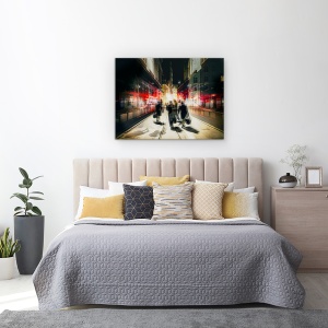 Tablou canvas - Iesire Libera, Copenhaga, Strada, Oameni, Danemarca, Expunere Dubla, 60 x 80 cm - Img 3