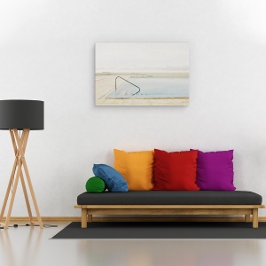 Tablou canvas - In Afara Sezonului, Calm, Coasta, Nori, Arhitectura, Piscina, 60 x 90 cm - Img 2