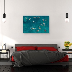 Tablou canvas - Inot In Apa Albastra, Vara, Mare, Inot, Inot, Oameni, 40 x 60 cm - Img 3