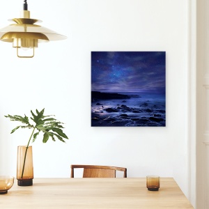 Tablou canvas - Insomnie, Noapte, Mare, Peisaj Marin, Plaja, 60 x 60 cm - Img 4