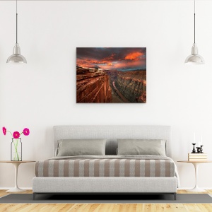 Tablou Canvas - Izbavire, Grand, Stanci, Marele Canion, Valea, Raul, 40 x 50 cm - Img 3