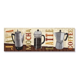 Tablou Canvas - Java, Mocha, Latte, Coffee, 30 x 90 cm