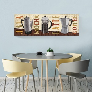 Tablou Canvas - Java, Mocha, Latte, Coffee, 30 x 90 cm - Img 2