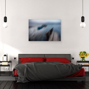 Tablou canvas - Lac, Barca, Apa, Dig, Debarcader, 80 x 120 cm - Img 3
