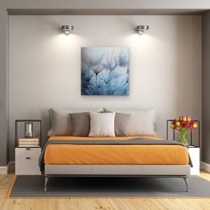 Tablou Canvas - Lacrimi, Picaturi, Roua, Abstract, Pene, 60 x 60 cm - Img 3