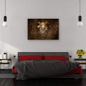 Tablou canvas - Leopard odihnindu-se pe un copac la Masai Mara, Nature, Africa, Camuflaj, Feline, 80 x 120 cm - Img 3