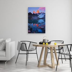 Tablou canvas - Liniste De Dimineata, Fitz-Roy, Patagonia, Argentina, Munti, Cer, 60 x 90 cm - Img 4