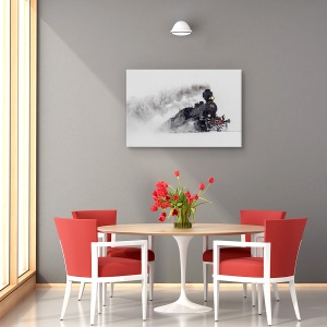 Tablou canvas - Little-Jumbo, Obiecte, Tren Cu Aburi, Transport, Epoca, 40 x 60 cm - Img 4