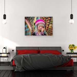 Tablou canvas - Macaquinho, Strada, Copil, Persoana, Nas, 60 x 90 cm - Img 3