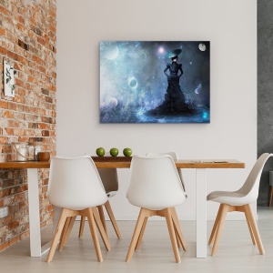 Tablou canvas - Magie, Spatiu, Planeta, Galaxie, Stele, 50 x 70 cm - Img 4
