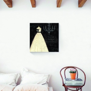 Tablou decorativ canvas vintage cu manechin și Paris