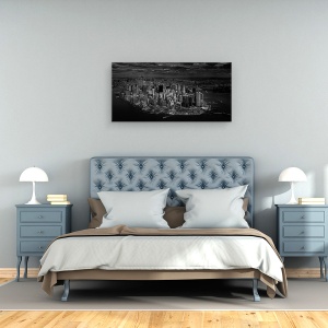 Tablou canvas - Manhattan - Vedere De Sus, America, Arhitectura, Cer, 50 x 100 cm - Img 3