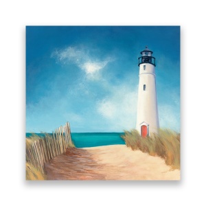 Tablou Canvas - Mare, Vara, Plaja, Far, 60 x 60 cm