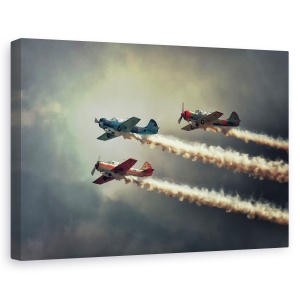 Tablou canvas - Masinile Alea Zburatoare, Vechi, Vintage, Trasee, Avioane, Contrail, 40 x 60 cm