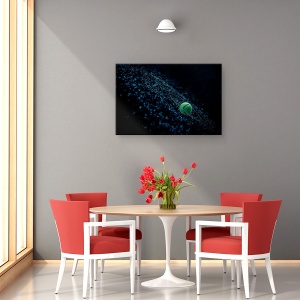 Tablou canvas - Minge Cosmica, Galaxie, Rotire, Tenis, Minge, 40 x 60 cm - Img 4