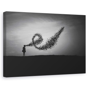 Tablou canvas - Mintea, Conceptual, Ireal, Stare De Spirit, Tristete, Intuneric, 60 x 90 cm
