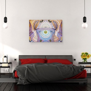 Tablou canvas - Moscheea Albastra, Istanbul, Moschee, Urbana, Vechi, Istoric, 80 x 120 cm - Img 3