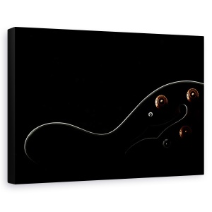 Tablou canvas - Muzica Senzuala, Punct, Punct, Intuneric, Schita, Negru, 40 x 60 cm