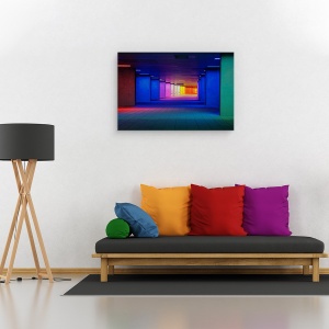 Tablou canvas - Nai Rotterdam, Arhitectura, Abstract, Noapte, Culoare, Culori, 80 x 120 cm - Img 2