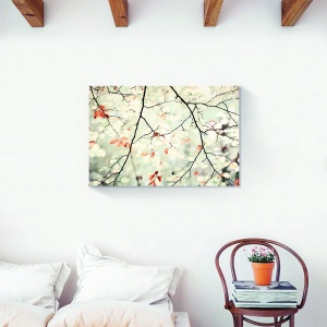 Tablou decorativ frunze natură pe canvas 80x120 cm