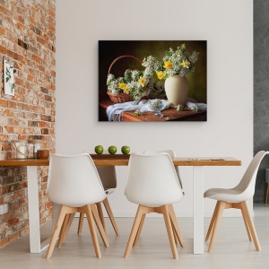 Tablou Canvas - Natura Moarta Alba, 75 x 100 cm - Img 4