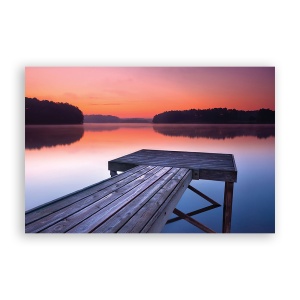 Tablou Canvas - Natura, Peisaj, Lac, Apus de soare, 80 x 120 cm