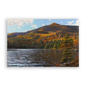 Tablou Canvas - Natura, Peisaj, Lac, Padure, Frunze, Munte, Toamna, 40 x 60 cm