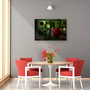 Tablou canvas - Nebunie De Craciun, Ireal, Bile, Acasa, Studio, 40 x 60 cm - Img 4