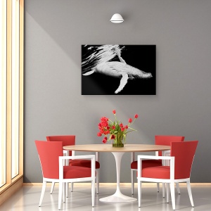Tablou canvas - Negru Si Balena, Cocoasa, Sefii, Sub Apa, 60 x 90 cm - Img 4