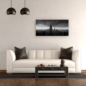 Tablou Canvas - New York Rockefeller View, Arhitectura, Manhattan, Oras, 50 x 100 cm - Img 2