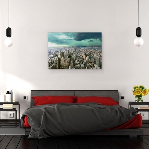 Tablou canvas - New York-Ul Sub Furtuna, America, Peisaj, Furtuna, 60 x 90 cm - Img 3