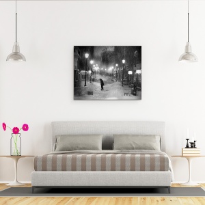 Tablou canvas - Ninge, Zapada, Iarna, Rece, Lampi, 60 x 75 cm - Img 3