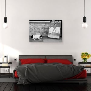 Tablou canvas - Nu, Nu Cu Siguranta Nu, Caine, Umor, Veterinar, 80 x 120 cm - Img 3