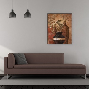 Tablou canvas - Obiecte, Vaze, Natura Morta, Plante, Pictura, 60 x 75 cm - Img 2
