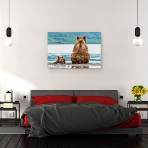 Tablou canvas - Opusi, Kamchatka, Rusia, Natura, Animale, Salbatic, Ursi, 80 x 120 cm - Img 3