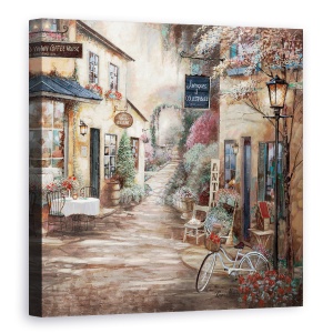 Tablou canvas - Oras, Magazin De Vinuri, Cafenea, Liniste, Pictura, 60 x 60 cm