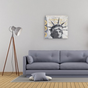 Tablou canvas - Orase si Arhitectura, Cladire, Statuia Libertatii, New York, 90 x 90 cm - Img 3