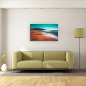 Tablou canvas - Orele De Liniste, Plaja, Abstract, Peisaj, Dungi, Mare, 50 x 80 cm - Img 2