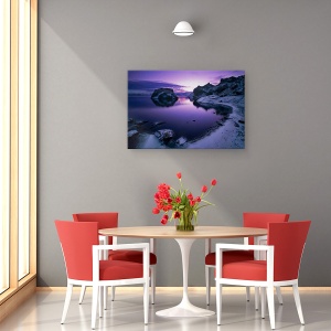 Tablou canvas - Ortus Solis, Islanda, Apa, Stanci, Peisaj, Dimineata, 40 x 60 cm - Img 4