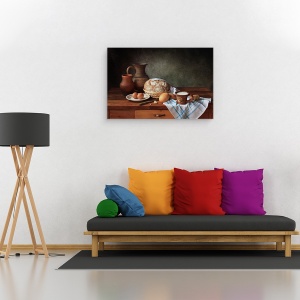 Tablou canvas - Ou, Lapte, Ou, Paine, Poate, 60 x 90 cm - Img 2