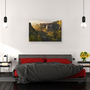 Tablou canvas - Padurea Soaptelor, Peisaj, Lumina, Copac, Deal, Panta, 60 x 90 cm - Img 3