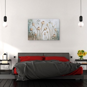Tablou canvas - Papaver, Inca, Viata, Floare, Usor, Natura Moarta, 40 x 60 cm - Img 3