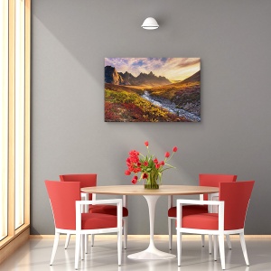 Tablou decorativ canvas peisaj montan de toamnă 60x90 cm