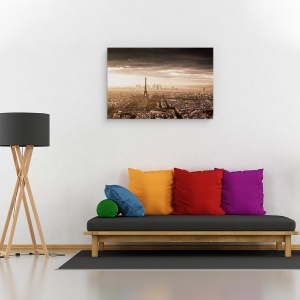 Tablou canvas - Parisul Magnific, Franta, Peisaj Urban, Eiffel, 80 x 120 cm - Img 2