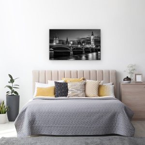 Tablou canvas - Patrimoniu, Noapte, Arhitectura, Londra, Big Ben, Westminster, 50 x 80 cm - Img 3