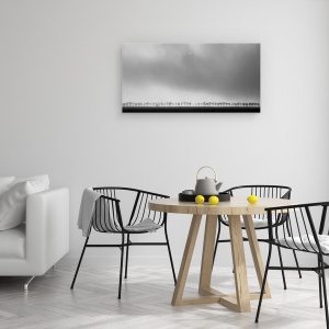 Tablou canvas - Peisaj Inundat, Stare De Spirit, Panoramic, Luna, 50 x 100 cm - Img 4