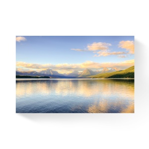 Tablou Canvas - Peisaj, Lac, Munti, Nori, Liniste, 60 x 90 cm
